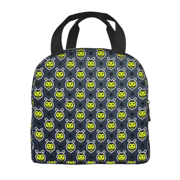 Bee Insulated Lunch Bag Reusable Lunch Tote Bag Lunch Box For Women Men Adult Cooler Bag Leakproof For Work Picnic Travel Office