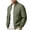Army Green, variant on Baseball Jackets For Men Stand Up Collar Windproof Zipper Jacket with Pocket Solid Color Long Sleeved Loose Windbreaker Jacket For Commute Casual Outings
