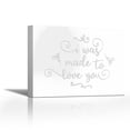 thumbnail image 1 of I Was Made to Love You - Contemporary Fine Art Giclee on Canvas Gallery Wrap - wall décor - Art painting - 27 x 21 Inch - Ready to Hang, 1 of 2