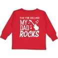 thumbnail image 3 of Inktastic For the Record, My Dad Rocks Boys or Girls Long Sleeve Toddler T-Shirt, 3 of 5