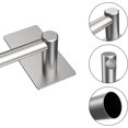 thumbnail image 5 of Towel Bar Hand Towel Holder for Kitchen/Bathroom Wall Mounted SUS304 Brushed Stainless Steel Towel Rack Rust/Scratch Resistant Towel BarsNo Drilling - Self Adhesive - 11.81 inch, Silver, 5 of 8