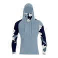 thumbnail image 4 of APEXFWDT Men's Performance Fishing Hoodie Sun Shirt with Mask Big&Tall UPF 50+ Sun Protection Long Sleeve Shirts with Neck Gaiter,S,Black, 4 of 4