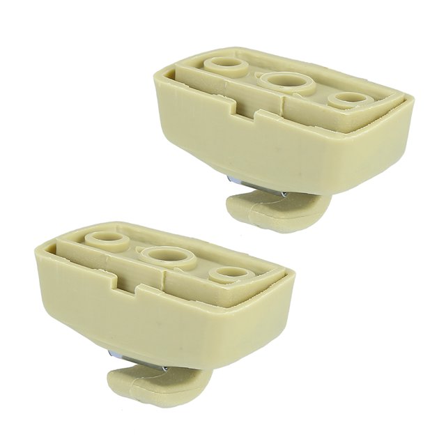 Beige Parasol Visera Gancho Clip Soporte Colgador 3B0857561A 2uds Unique Bargains accesorios para viseras automotrices