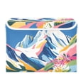 thumbnail image 7 of Yayeee Collapsible Cube Storage Bin with Lid Fabric Closet Decorative Basket with Handles, Abstract Snow Mountain, 7 of 7