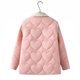 thumbnail image 5 of Parkas de manga larga para mujer, chaquetas acolchadas cálidas para mujer, chaqueta acolchada lisa de manga larga con estampado floral, abrigos con bolsillos, blusa para mujer, 5 of 8