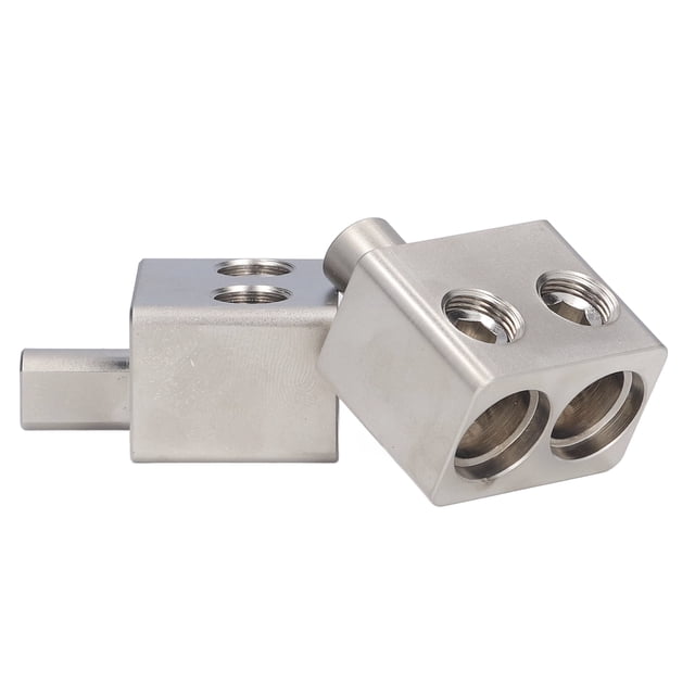 Reducores de Entrada de Amplificador, Amplificador de audio A Prueba de Óxido de Cobre Puro Níquel Plato -Con 2 PCS Resistencia Ácida Dual 1/0 Medidor A 1/0 Medidor Párrica