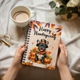 thumbnail image 3 of Happy Thanksgiving French Bulldog Welcome Thankful Fall Autumn Pumpkin Spiral Bound Journal Dog Lover Gifts 5x7in Spiral Notebook - 02021, 3 of 5