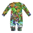 thumbnail image 6 of Plants Vs Zombies Baby Long Sleeve Footless, Infant Playsuit Romper Jumpsuits for Boys Girls, 6 of 8