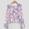 thumbnail image 2 of Kuromi And My Melody Women Pajamas Set Loungewear Sleepwear 2 Piece PJ Sets, 2 of 7