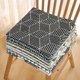 thumbnail image 1 of Cojín rectangular de silla de lino estampado de poliéster - Cojín grueso de suelo de estilo japonés para futón, sofá y asientos - Acento decorativo para el hogar, 1 of 2
