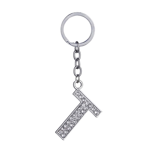 Up to 65% Off 26 Letters Key Ring Chain Unisex Keychain Fashion New Alphabet Keyring Gift Necklace Rings Earring Jewelry on Clearance