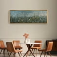 thumbnail image 4 of Large Framed Canvas Print Romantic Rose GardenWall Art Decorative Ready to Hang Painting for Living room Bedroom 60x20 inches Natural Frame, 4 of 7