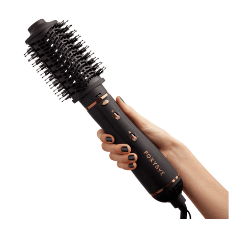 FoxyBae 3-in-1 Ceramic Interchangeable Hair Tools - Blowout Dryer Set [Black Rose-Gold]