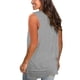 thumbnail image 3 of ICHUANYI Clearance Women's Casual Solid V-Neck Pocket Sleeveness Tops Loose Vest Blouses(Gray, S) ICHUANYI WER2023080700757, 3 of 4