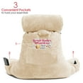 thumbnail image 7 of Clara Clark Bed Rest Reading Pillow with Arms and Pockets - Premium Shredded Memory Foam TV Pillow, Detachable Neck Roll & Lumbar Support Pillow, Large, Cream, 7 of 7