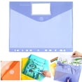 Plastic Binder Pockets 11 Holes Punched, Durable Envelope Dividers with ...