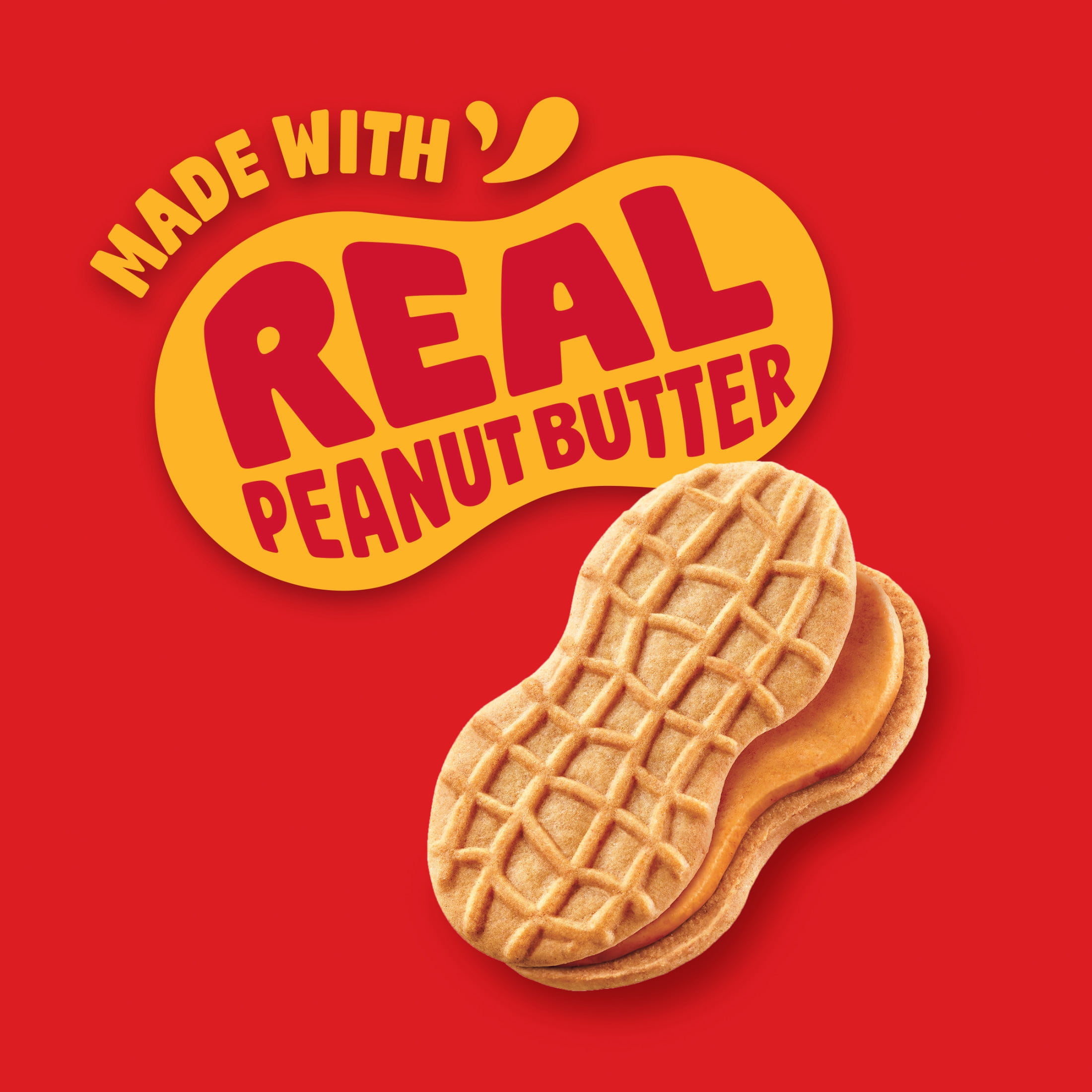 (3 pack) NUTTER BUTTER Peanut Butter Sandwich Cookies, Family Size, 16 oz