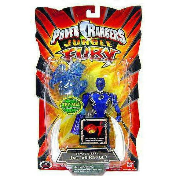 Power Rangers Jungle Fury Savage Spin Jaguar Ranger Action Figure