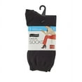 thumbnail image 2 of No nonsense Women's Flat Knit Crew Sock 3 Pair Pack, Black, One Size, 2 of 2