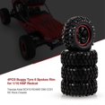 thumbnail image 3 of 4-piece/set Rc Wheels Tires 1/10 Scale Off-road Tires For 1/10 Rc Crawler Car, 3 of 5
