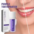 thumbnail image 3 of Jaysuing Purple Teeth Whitening Toothpaste Cleans Teeth Stains Oral Odor Cares Gums Whitening Toothpaste 1pcs | 3PCS, 3 of 5
