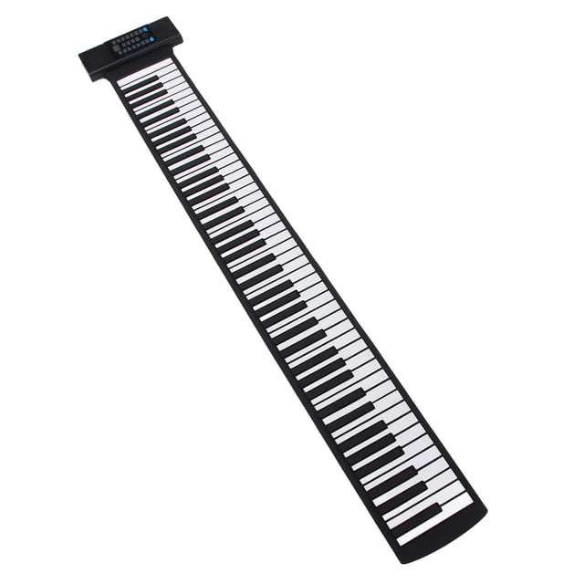 88 Keys Roll Up Piano, LED Display Roll Out Keyboard Piano Portable MIDI Function for Kids Beginners Gift