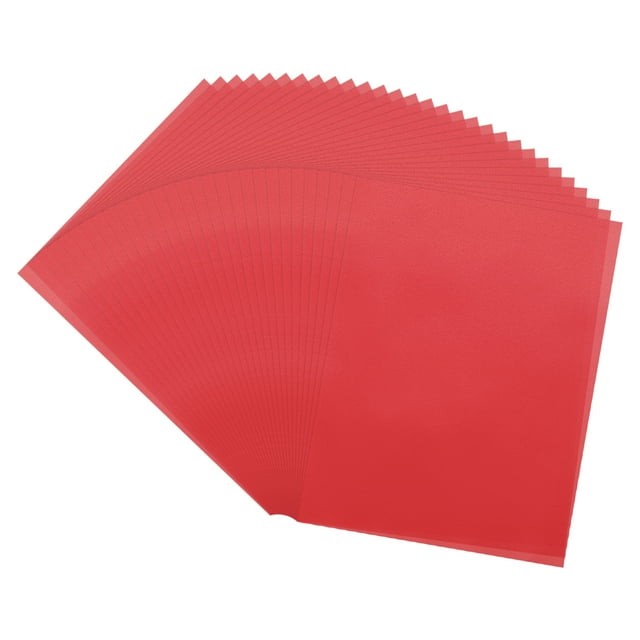 Uxcell Colored Vellum Paper, 60 Sheet Red 8.5" x 11" Printable Vellum Paper