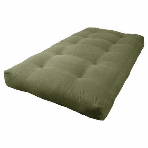 Blazing Needles Vitality 8-inch Microsuede Twin-size Futon Mattress - Sage Green - Sage Green