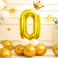 thumbnail image 2 of 40 Inch Gold Number Balloons, Helium Mylar Foil Number Balloons for Birthday, Number 0 Balloon for Birthday Decorations for Kids, Anniversary Party Decorations Supplies, 2 of 7