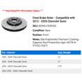 thumbnail image 2 of Front Brake Rotor - Compatible with 2012 - 2020 Chevy Sonic 2013 2014 2015 2016 2017 2018 2019, 2 of 2