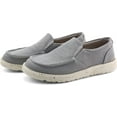thumbnail image 4 of JABASIC Women Slip-on Canvas Loafer Lightweight Casual Walking Flat Shoes (8,Grey), 4 of 5