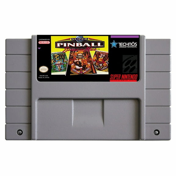 SNES Games Cartridge Super Pinball - Behind the Mask