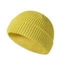 thumbnail image 3 of QLEICOM Womens Winter Hat, Reflective Yarn Skull Cap with Fleece Lining and Ear Warming Solid Color Winter Beanie for Night Safety and Warmth Yellow, 3 of 3