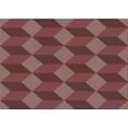 thumbnail image 1 of Ahgly Company Tapis d'Intérieur Rectangulaire Lavable en Machine Rouge Indien Transitionnel, 5 Pieds x 7 Pieds, 1 of 7