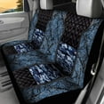thumbnail image 5 of KUIFORTI Camo Blue Car Seat Covers 4 Pcs, Front Seats and Rear Bench Cover Cushion Auto Seat Cover Protector Automotive Interior Protection Fits most Cars, SUVs, and Trucks, 5 of 7