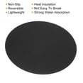 thumbnail image 4 of Uxcell 16" Round Plant Coasters Felt Pad Mat, Black 3 In1 Set, 4 of 5