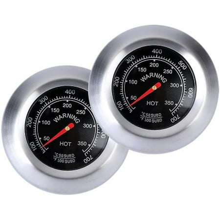 Stainless Steel Oven Thermometer, 2pcs Barbecue Smoker Temperature ...