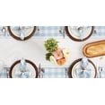 thumbnail image 3 of Contemporary Home Living Garden Bunny Floral Cotton Easter Table Runner - 108" - White and Blue, 3 of 8