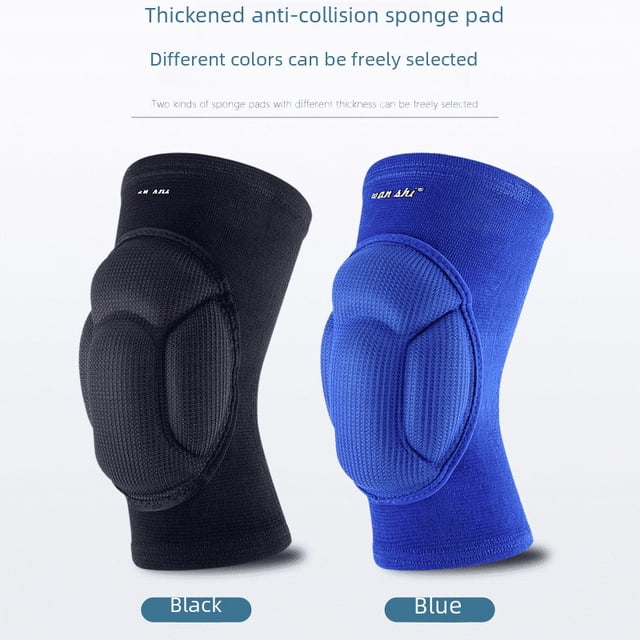 Rodillera de baile con esponja gruesa para deportes, almohadilla anticolisión para piernas, transpirable, para ciclismo, patinaje, para las cuatro estaciones