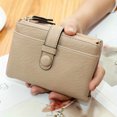 thumbnail image 1 of HLONK Spacious Retro Coin Purse Wallet - Bifold  with Separate Coin Compartment  Secure Flap Button Closure  Chic Minimalist Clutch, 1 of 7
