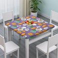 thumbnail image 3 of Halloween Themed Table Cover with Elastic Edge 36x36 Inch Square - Features Ghosts and Pumpkins Pattern for Festive Seasonal Table Protection, 3 of 6