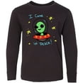 thumbnail image 3 of Inktastic Alien Long Sleeve Youth T-Shirt, 3 of 5