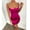 Hot Pink, variant on SMihono Summer Dress for Women Plus Size Fashion Sexy Women's Rhinestone Halter Dress Ins Low-cut Package Hip Dress