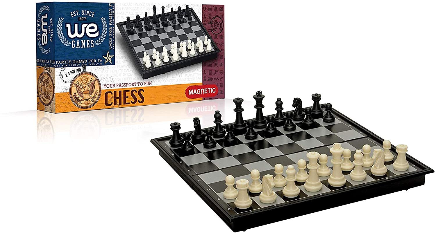 WE Games Travel Folding Chess Set