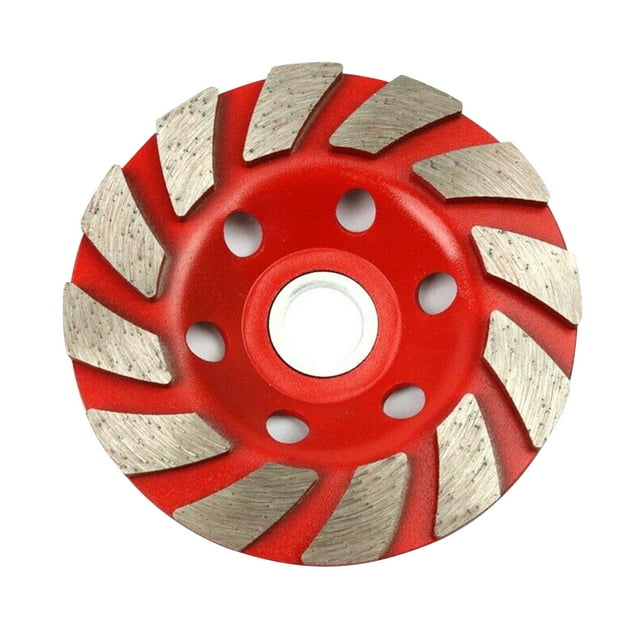Generic 4-Inch Diamond Grinding Wheel Disc for Concrete, Stone Cutting - Red, Green, Blue Options, 100mm Diameter, 5mm Thickness, Sintered Construction