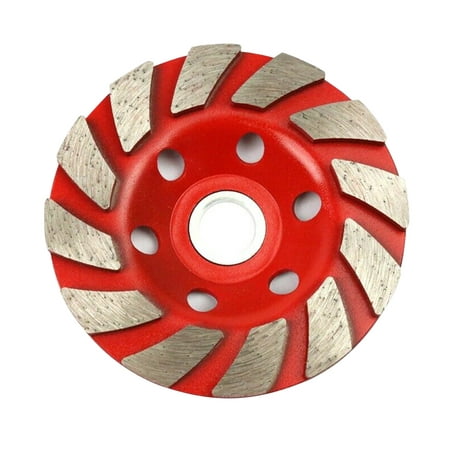 

Walmeck 4in Diamond Segment Grinding Wheel Angle Grinder Disc for Granite Stone Marble Masonry Concrete Cut