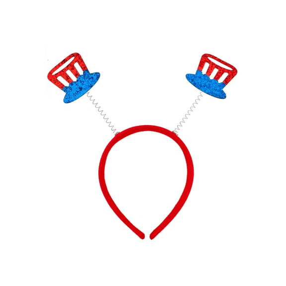 Lux Accessories Fun Playful Red Blue Party Hats Springed Fashion Headband