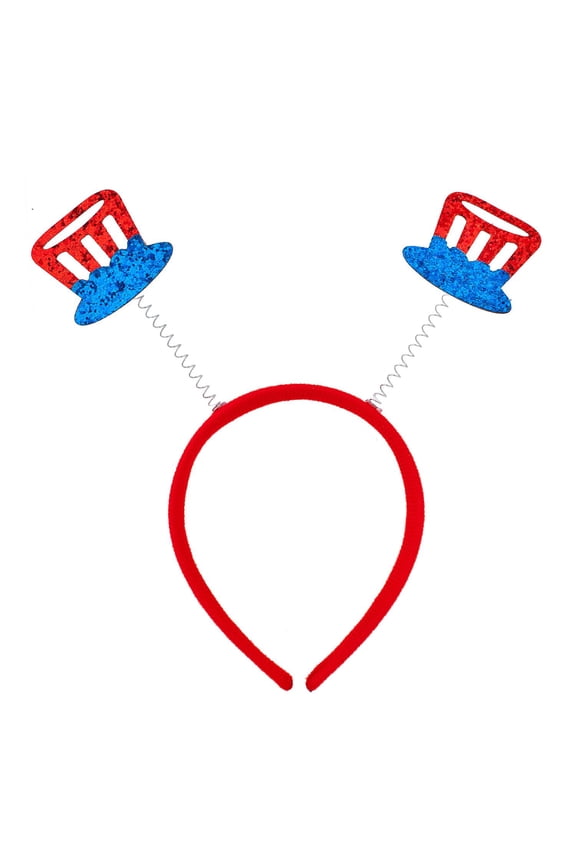 Fun Playful Red Blue Party Hats Springed Fashion Headband