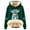 Dark Green, variant on Puliio Womens Plus Size Hoodies Cute Cow Print Casual Fashion Plus Thick Long Sleeved Hoodie Soft Added Fleece Warm Comfortable Drawstring Hoody Pullover With Pocket