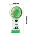 thumbnail image 3 of Fiudx Ofertas de la semana Ventilador pequeño portátil de mano, bonito, de gran capacidad, larga duración, silencioso, con carga USB, para dormitorio de estudiantes, 3 of 7